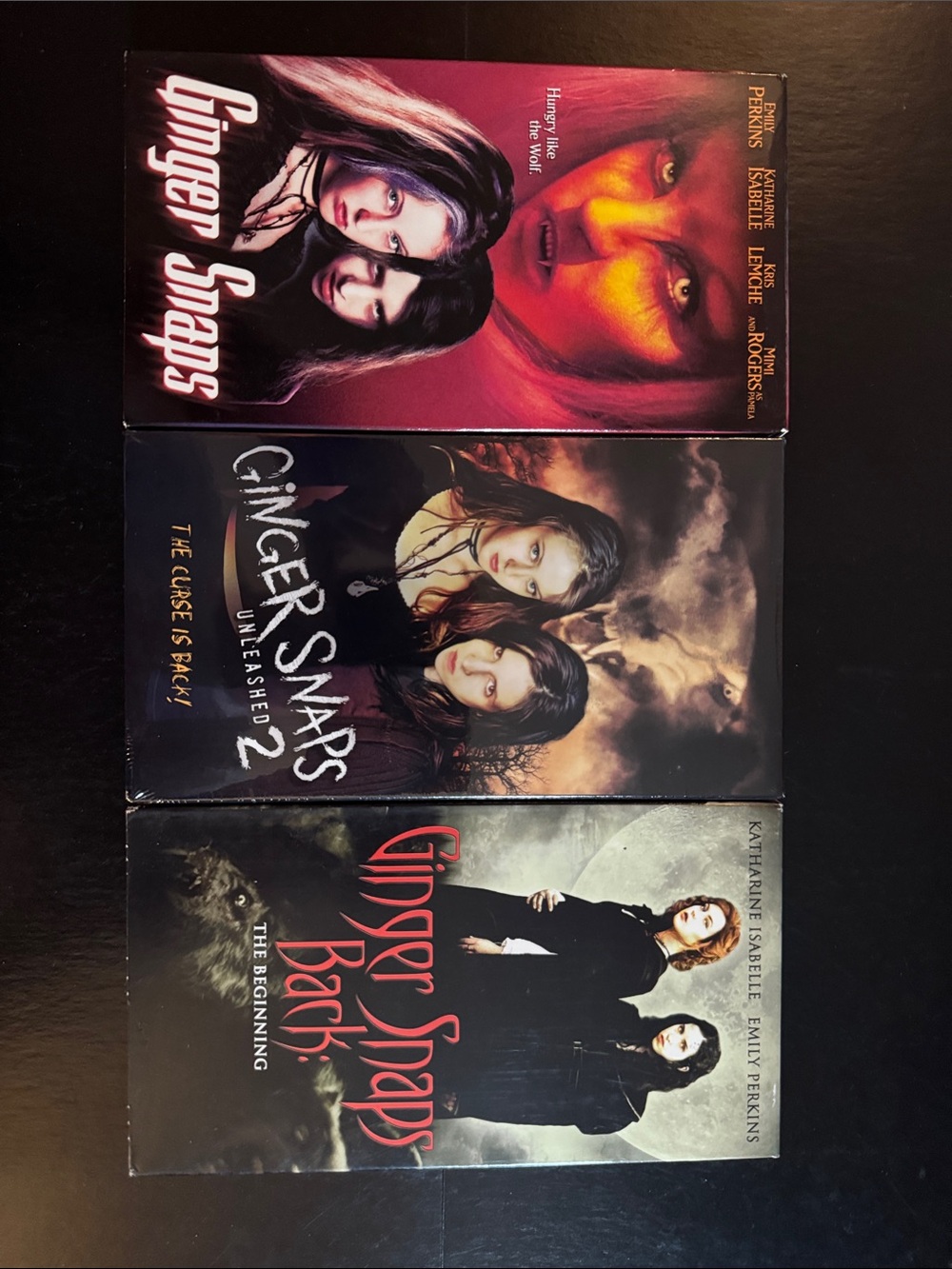 Ginger Snaps 1, 2, & Ginger Snaps Back: The Beginning (very rare) 2 VHS 📼 Lot _!